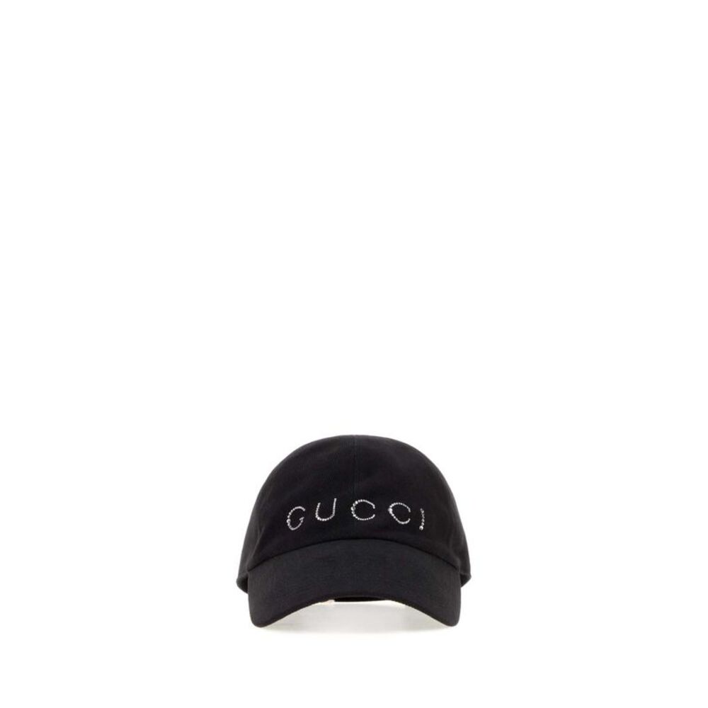 Gucci Women Black Cotton Baseball Cap